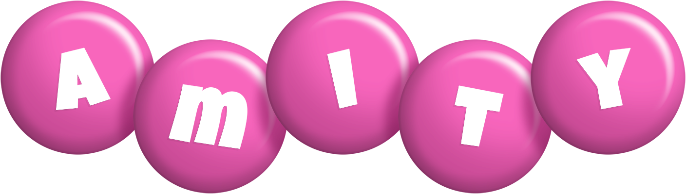 Amity candy-pink logo