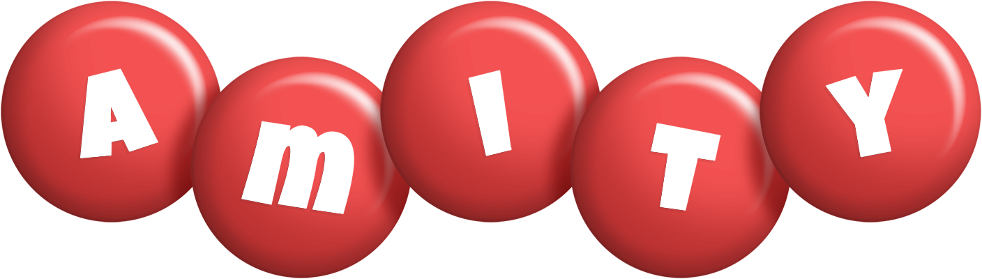 Amity candy-red logo