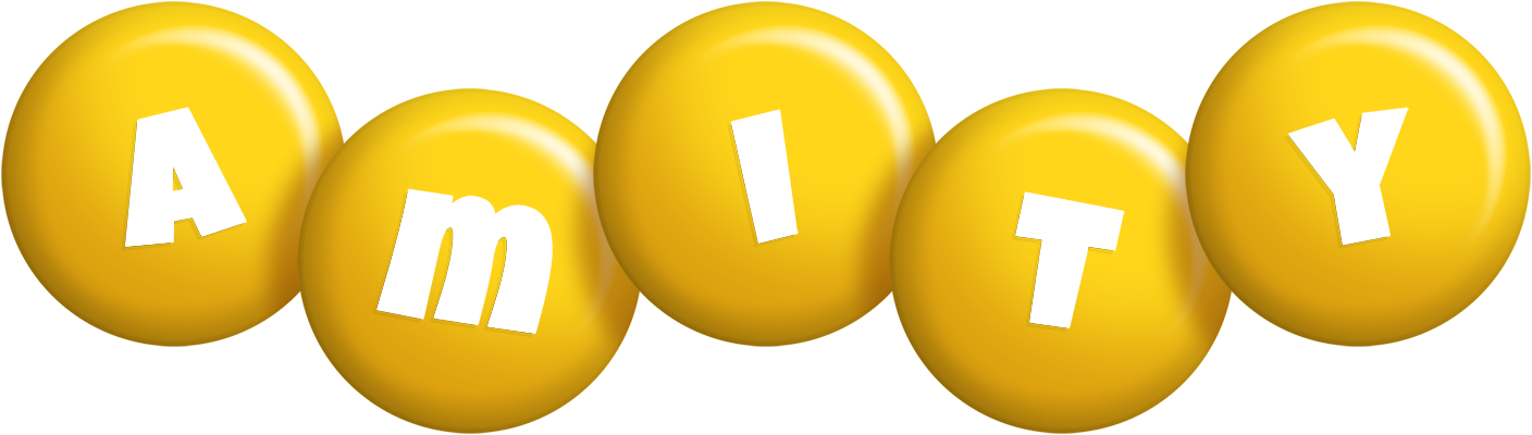Amity candy-yellow logo