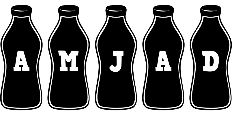 Amjad bottle logo