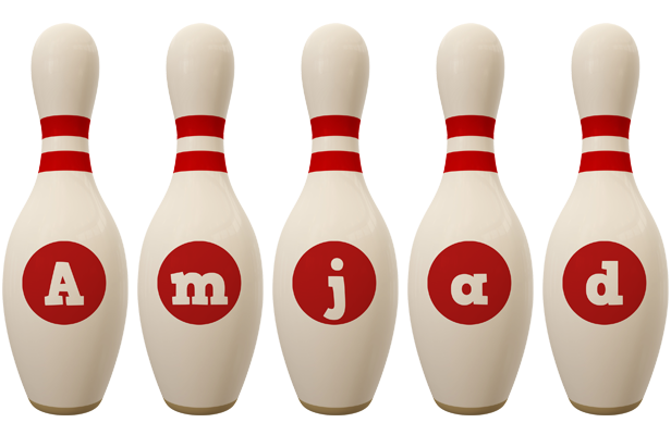 Amjad bowling-pin logo
