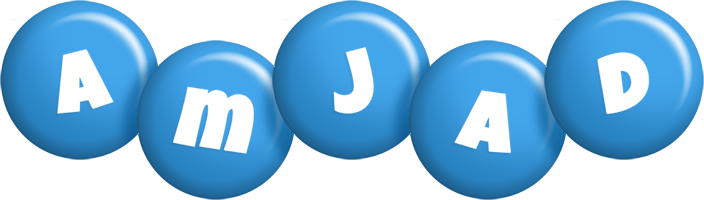 Amjad candy-blue logo