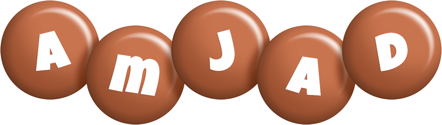 Amjad candy-brown logo
