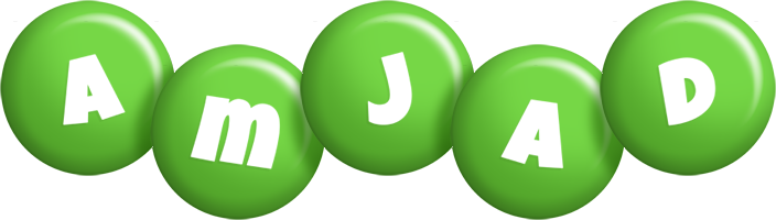Amjad candy-green logo