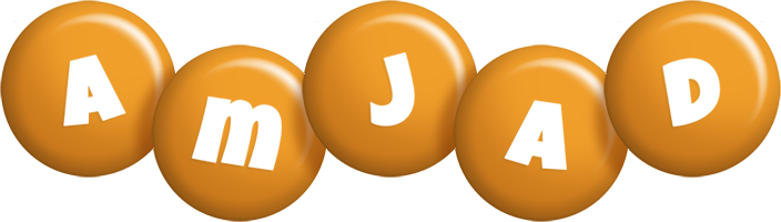 Amjad candy-orange logo