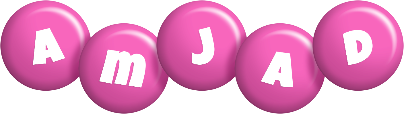 Amjad candy-pink logo