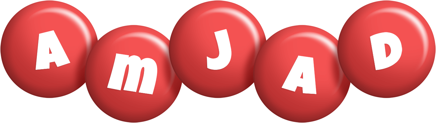 Amjad candy-red logo