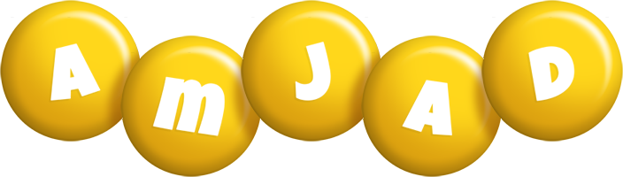 Amjad candy-yellow logo