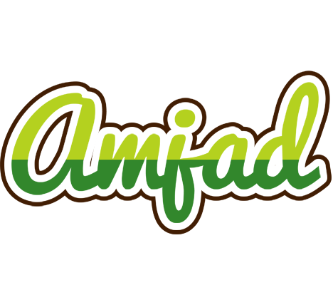 Amjad golfing logo