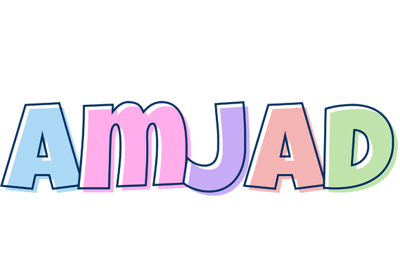 Amjad pastel logo