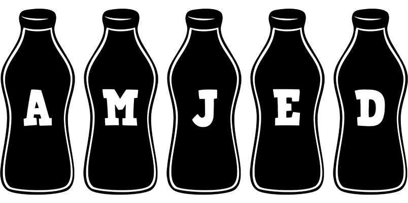 Amjed bottle logo