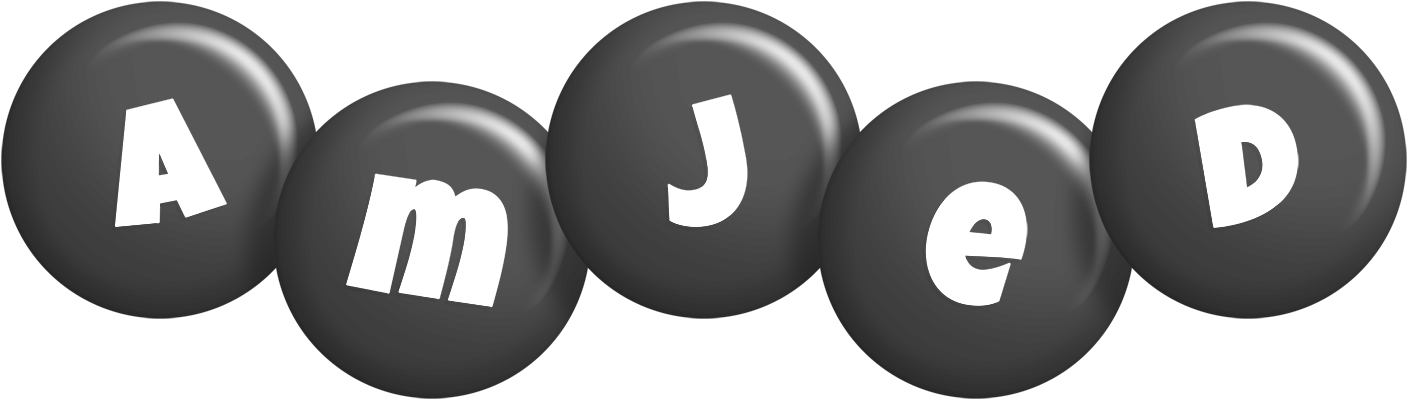Amjed candy-black logo