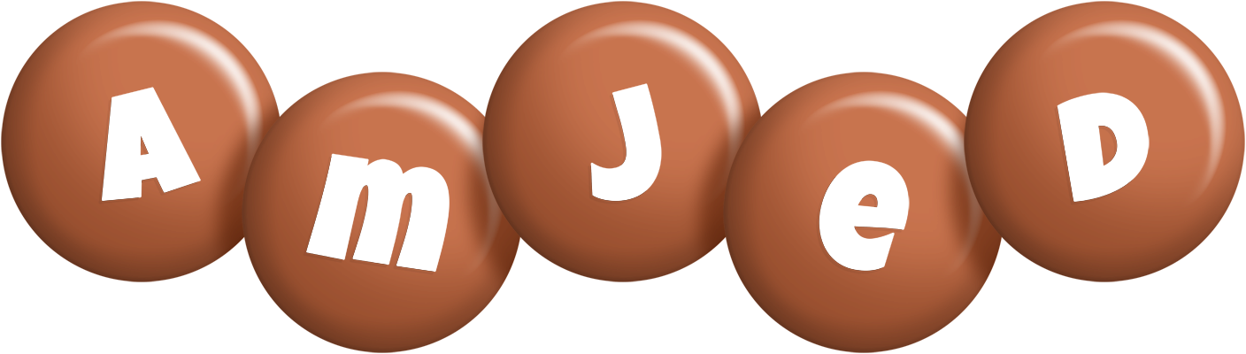 Amjed candy-brown logo