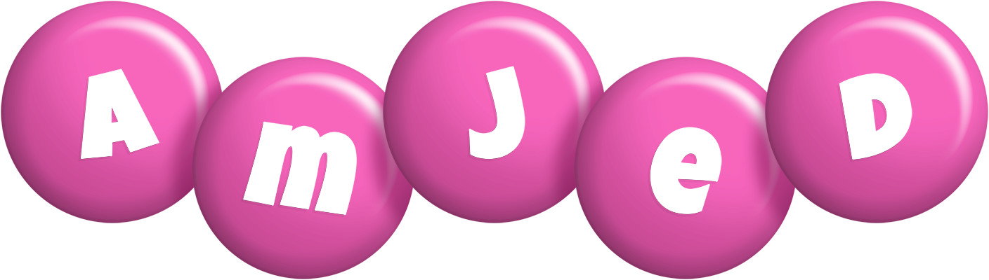 Amjed candy-pink logo