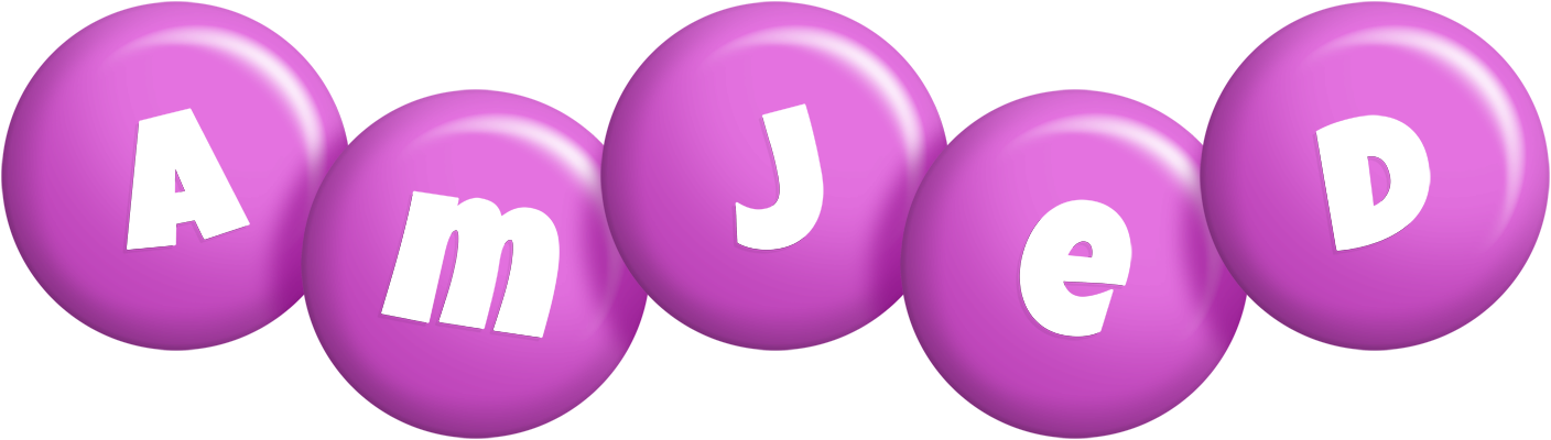 Amjed candy-purple logo