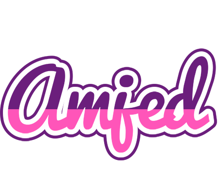 Amjed cheerful logo