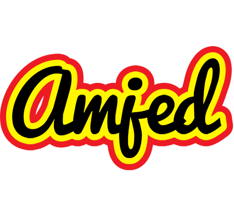 Amjed flaming logo
