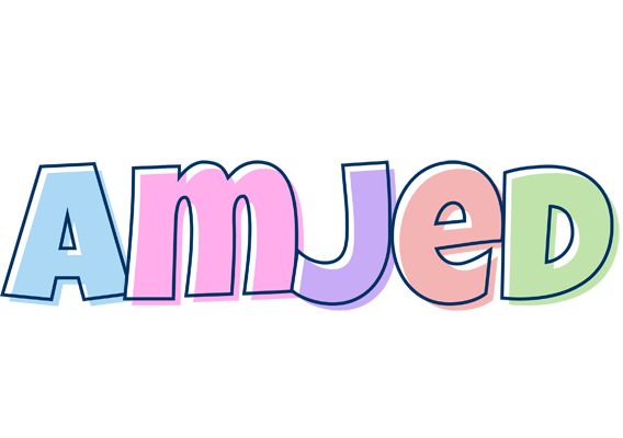 Amjed pastel logo