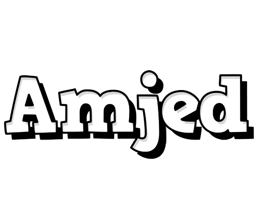 Amjed snowing logo