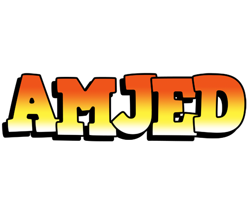Amjed sunset logo