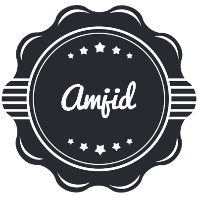 Amjid badge logo