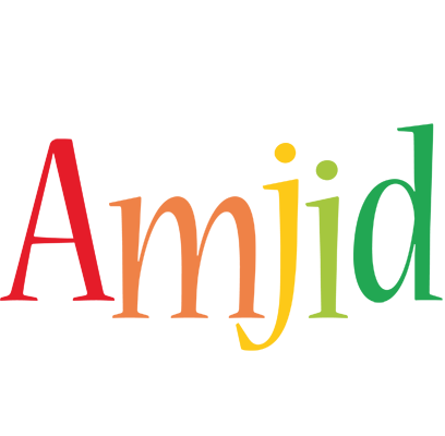 Amjid birthday logo