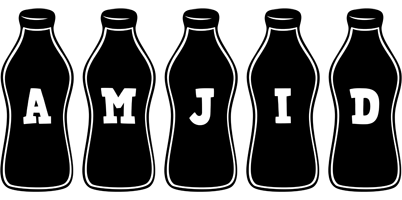 Amjid bottle logo