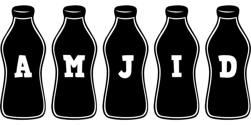 Amjid bottle logo