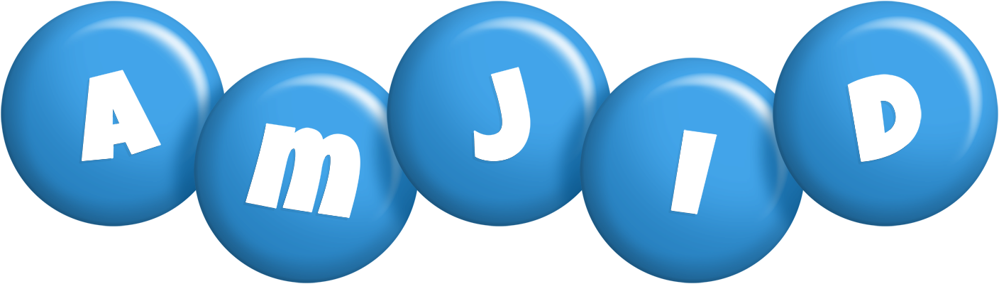 Amjid candy-blue logo