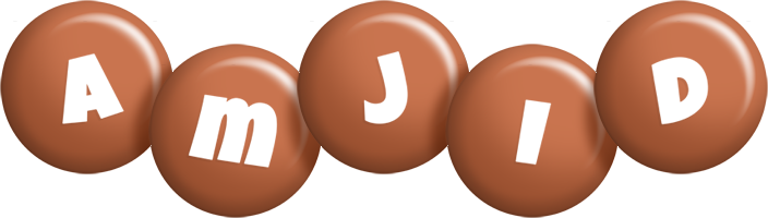 Amjid candy-brown logo