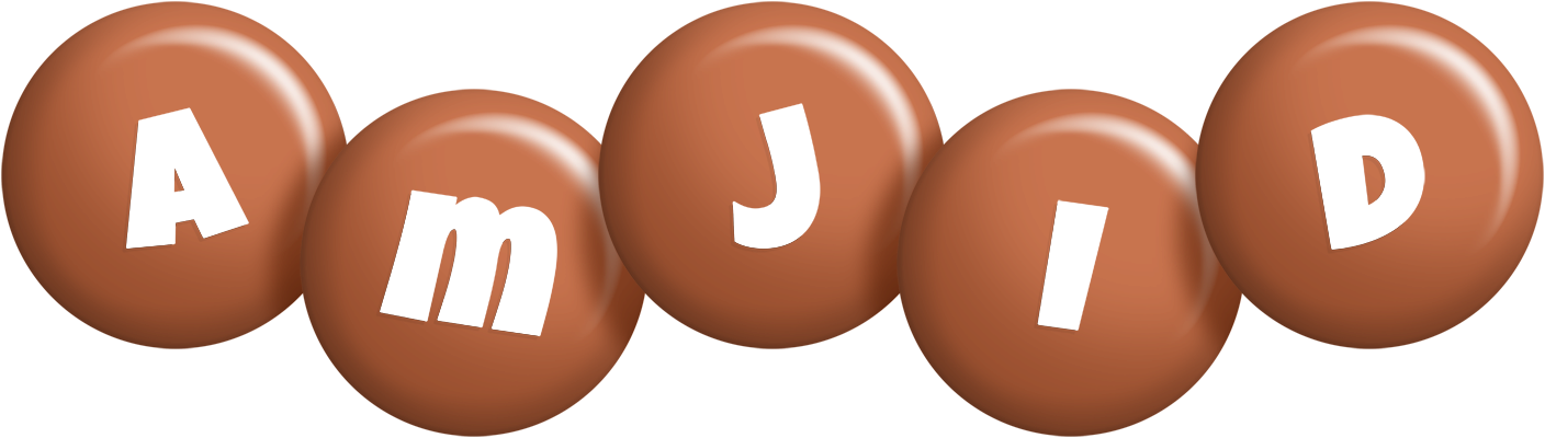 Amjid candy-brown logo