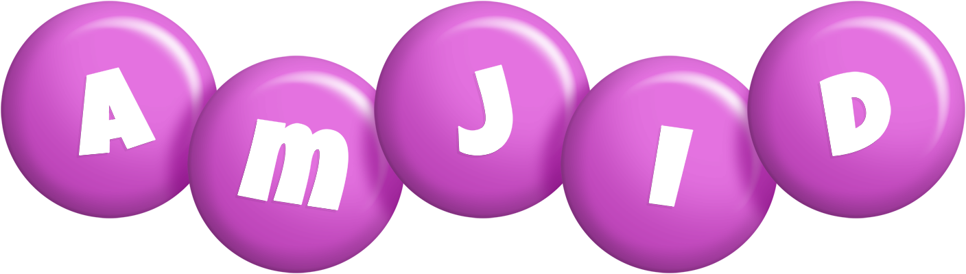 Amjid candy-purple logo