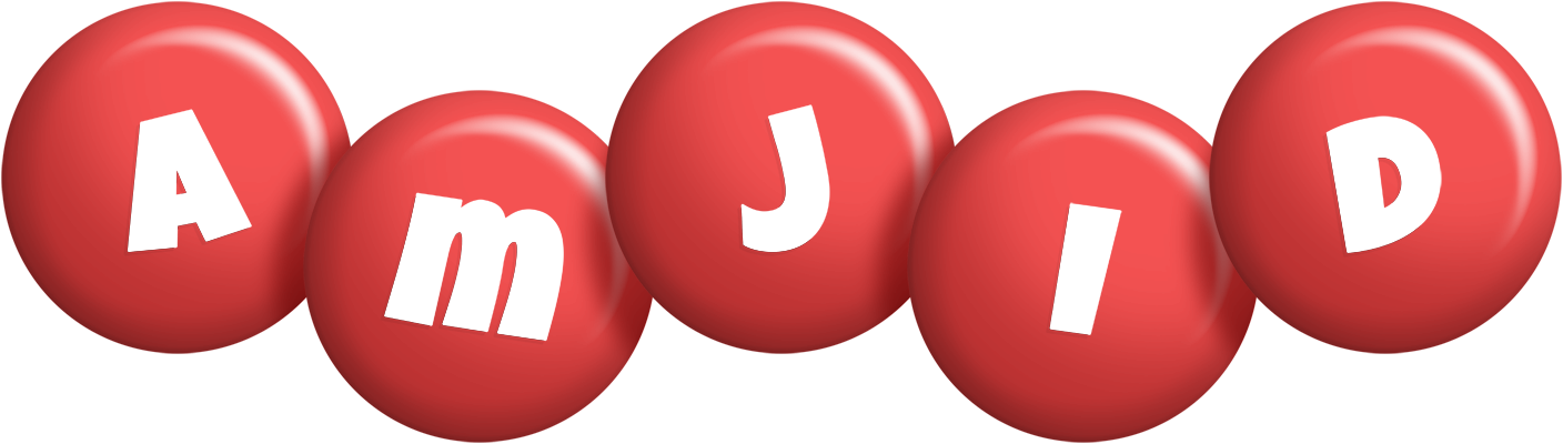 Amjid candy-red logo