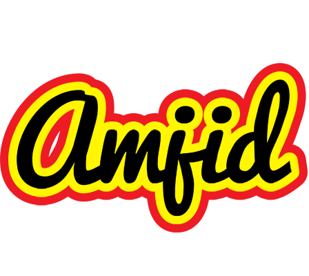 Amjid flaming logo