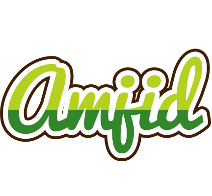 Amjid golfing logo