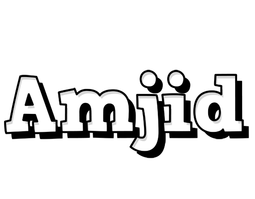 Amjid snowing logo