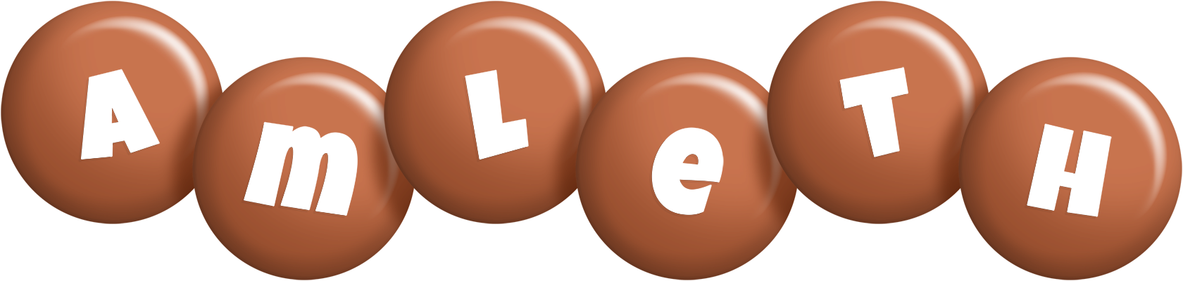 Amleth candy-brown logo