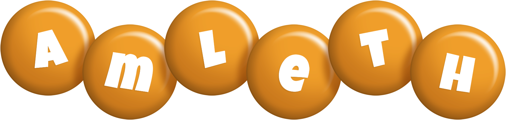 Amleth candy-orange logo