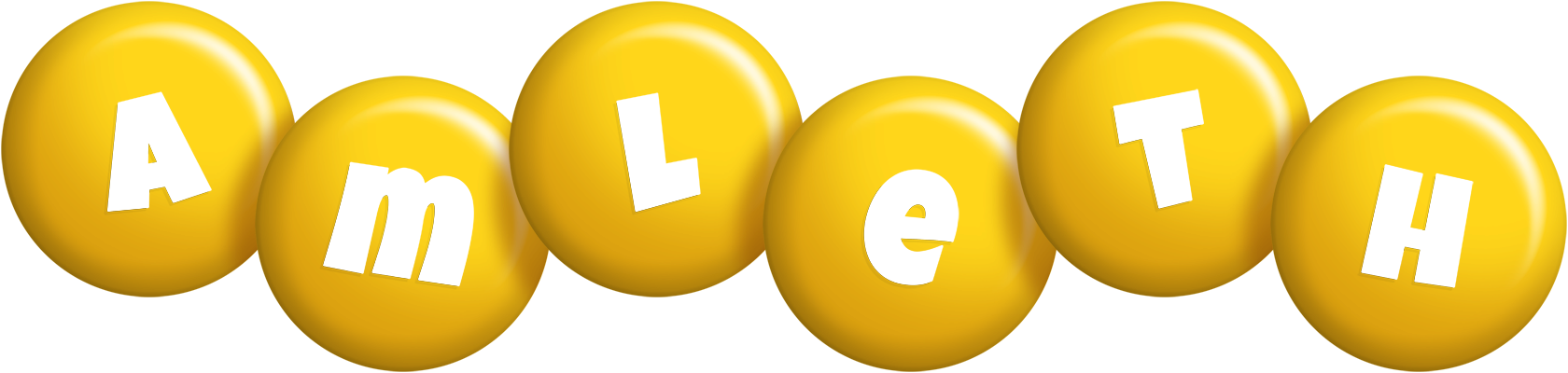 Amleth candy-yellow logo