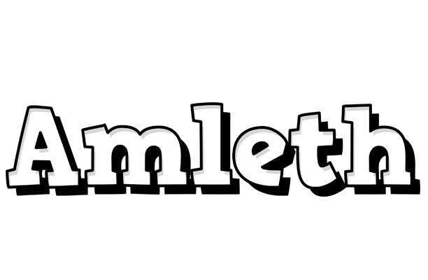 Amleth snowing logo