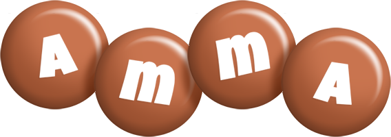 Amma candy-brown logo