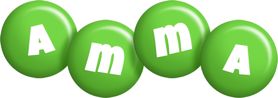 Amma candy-green logo