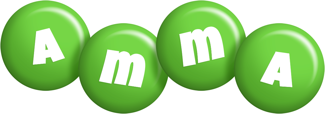 Amma candy-green logo
