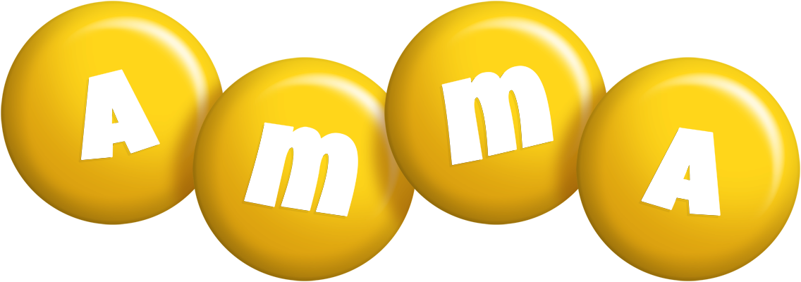 Amma candy-yellow logo