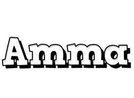 Amma snowing logo