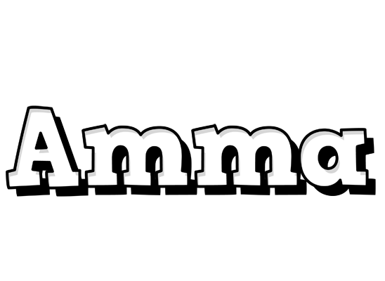 Amma snowing logo