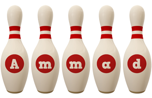 Ammad bowling-pin logo