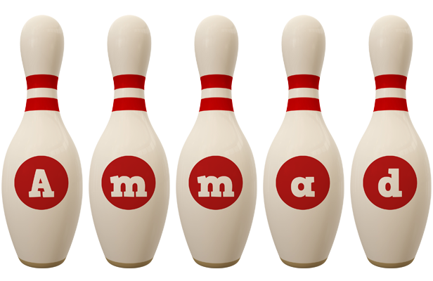 Ammad bowling-pin logo
