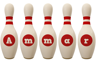 Ammar bowling-pin logo