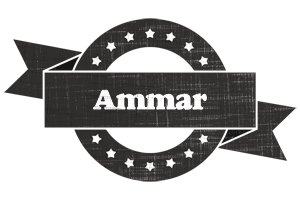 Ammar grunge logo